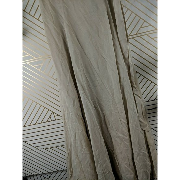 Reformation Wrap Maxi Skirt Tan Size Large Viscose - Picture 8 of 10